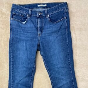 Classic Levi Boot Cut Blue Denim Women's Jeans